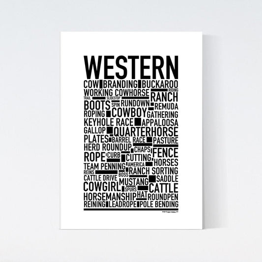 Western Text Poster