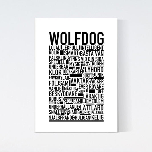 Wolfdog Text Poster