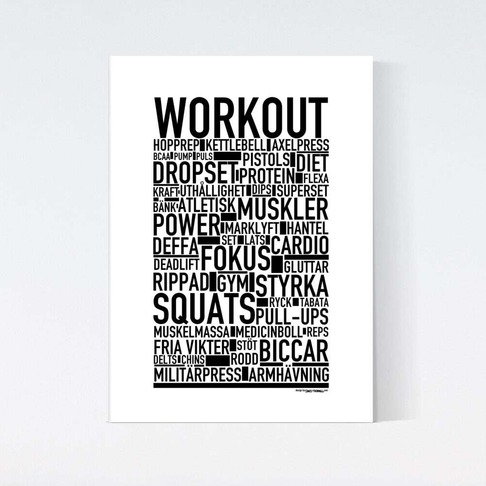 Workout Text Poster