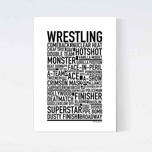 Wrestling Text Poster