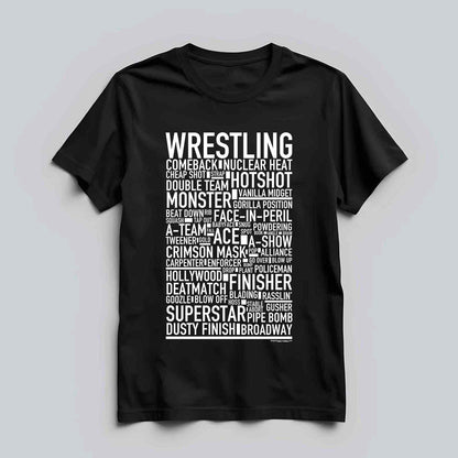 Wrestling Text T-shirt