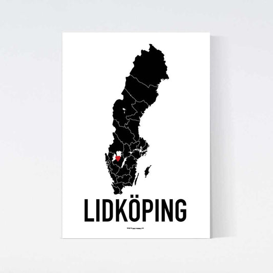 Lidköping Red Heart Poster