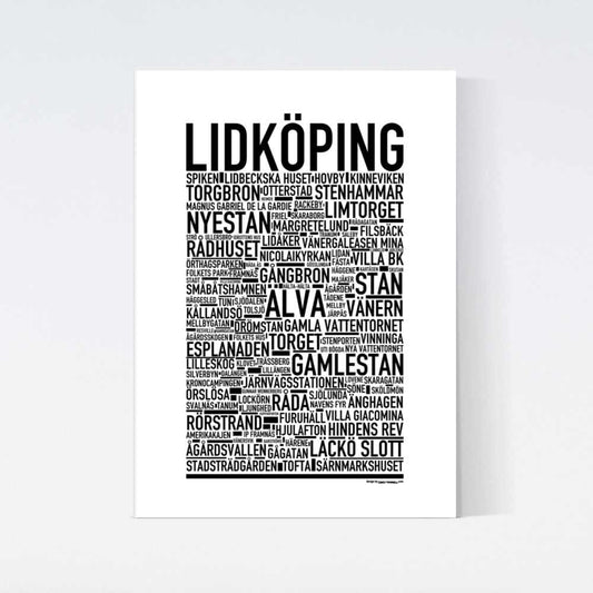 Lidköping Text Poster