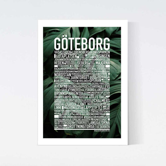 Göteborg Botanisk Text Poster