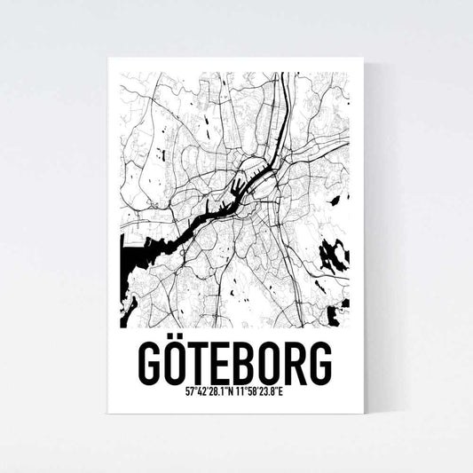 Göteborg Karta Poster