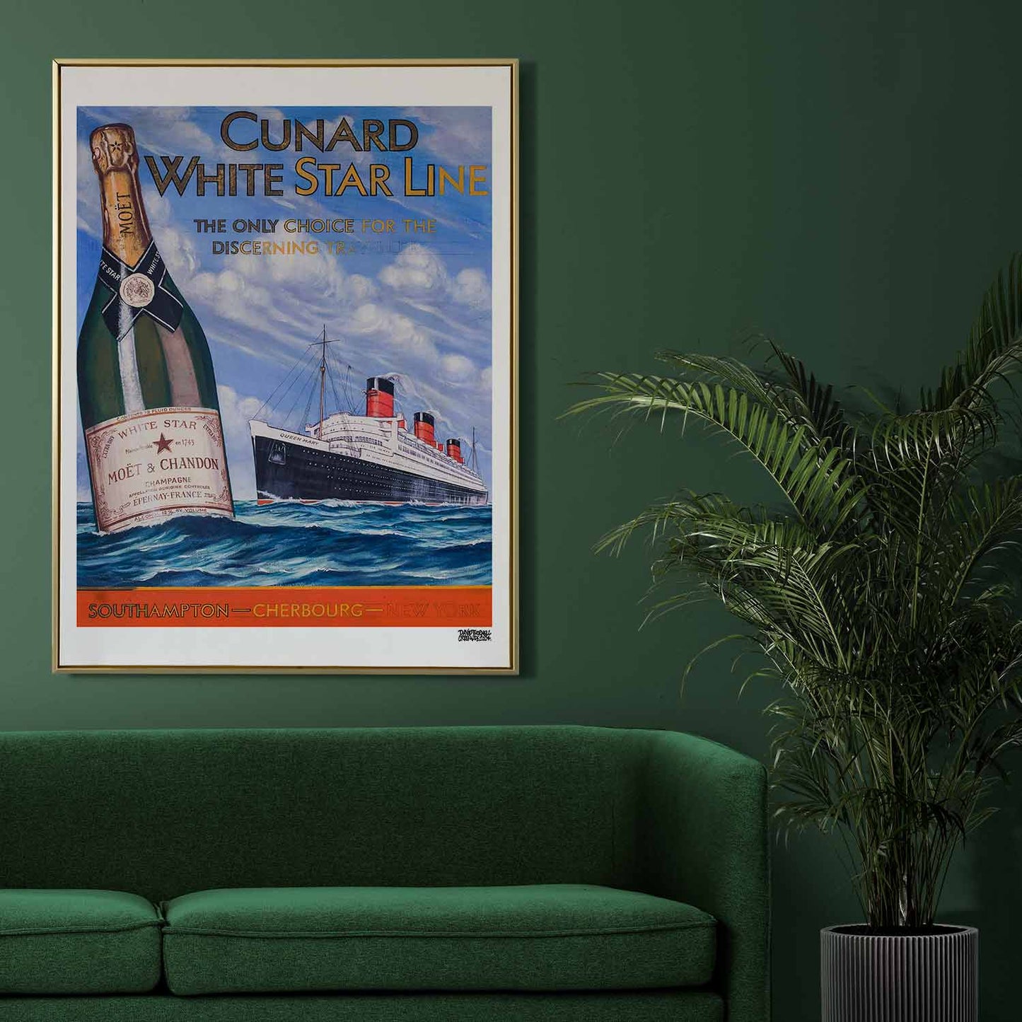 White Star Line Moët Poster