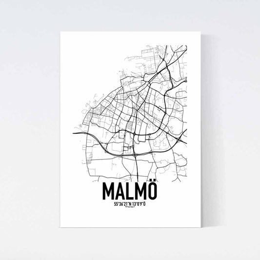 Malmö Karta Poster