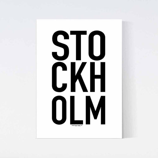 Stockholm Big Text Poster