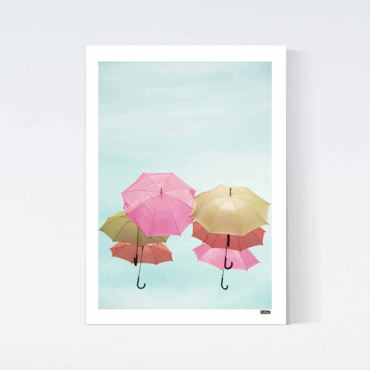 Colorful Umbrella Poster