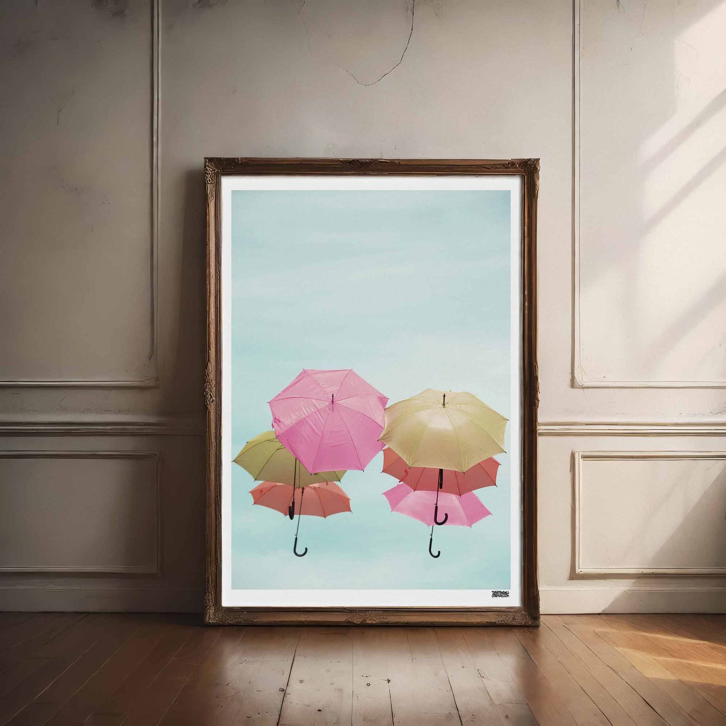 Colorful Umbrella Poster