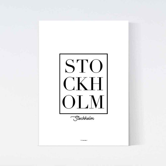 Stockholm Simple Text Poster