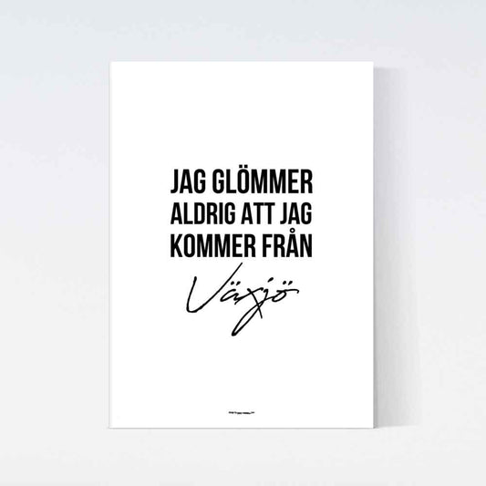 Jag Glömmer Aldrig Växjö Poster