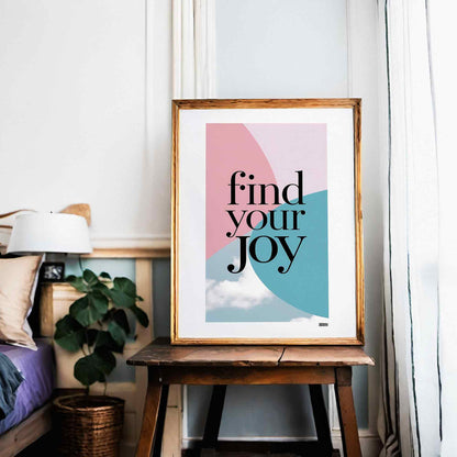 Find Your Joy Text Poster