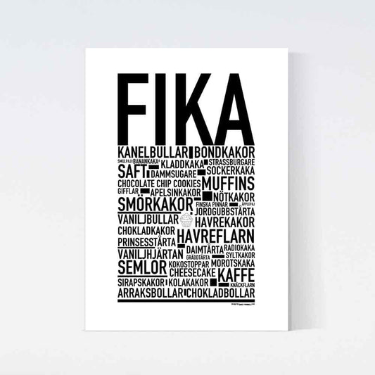 Fika Text Poster