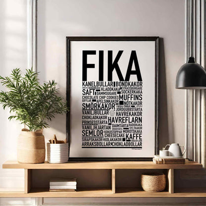 Fika Text Poster