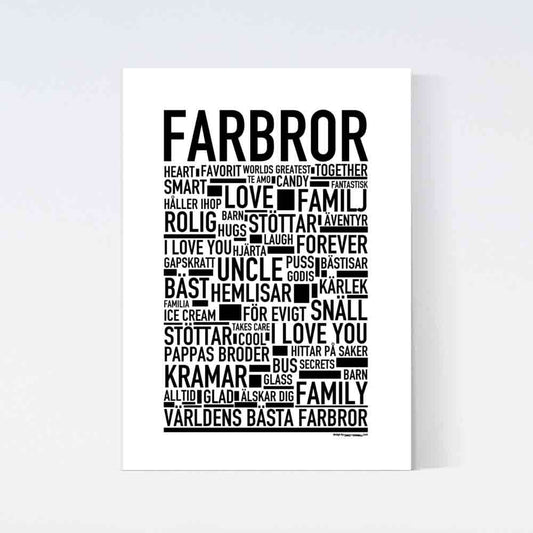 Farbror Text Poster