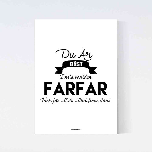 Du Är Bäst Farfar Poster