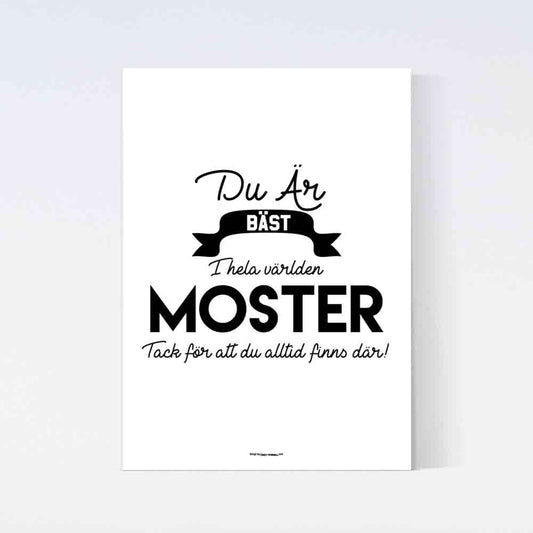 Du Är Bäst Moster Poster