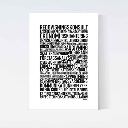 Redovisningskonsult Text Poster