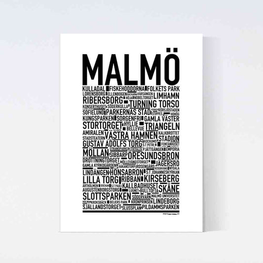 Malmö Text Poster
