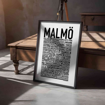 Malmö Text Poster