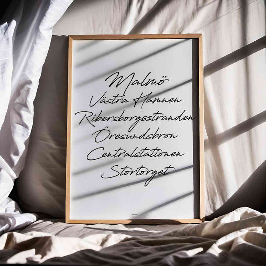 Malmö Landmärken Poster