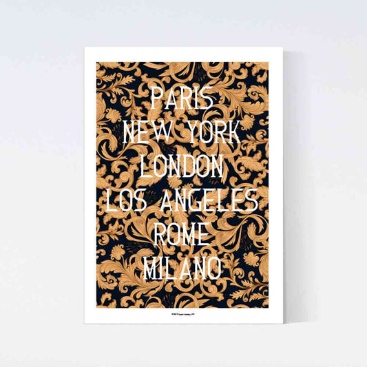 World Fashion Barocco Poster