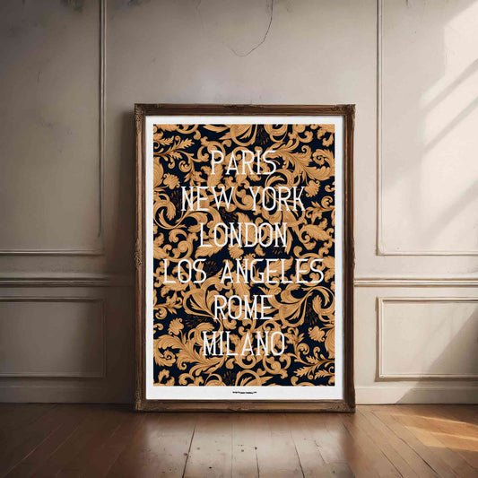 World Fashion Barocco Poster