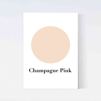 Champagne Pink Color Poster