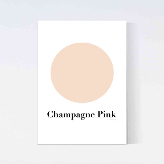 Champagne Pink Color Poster