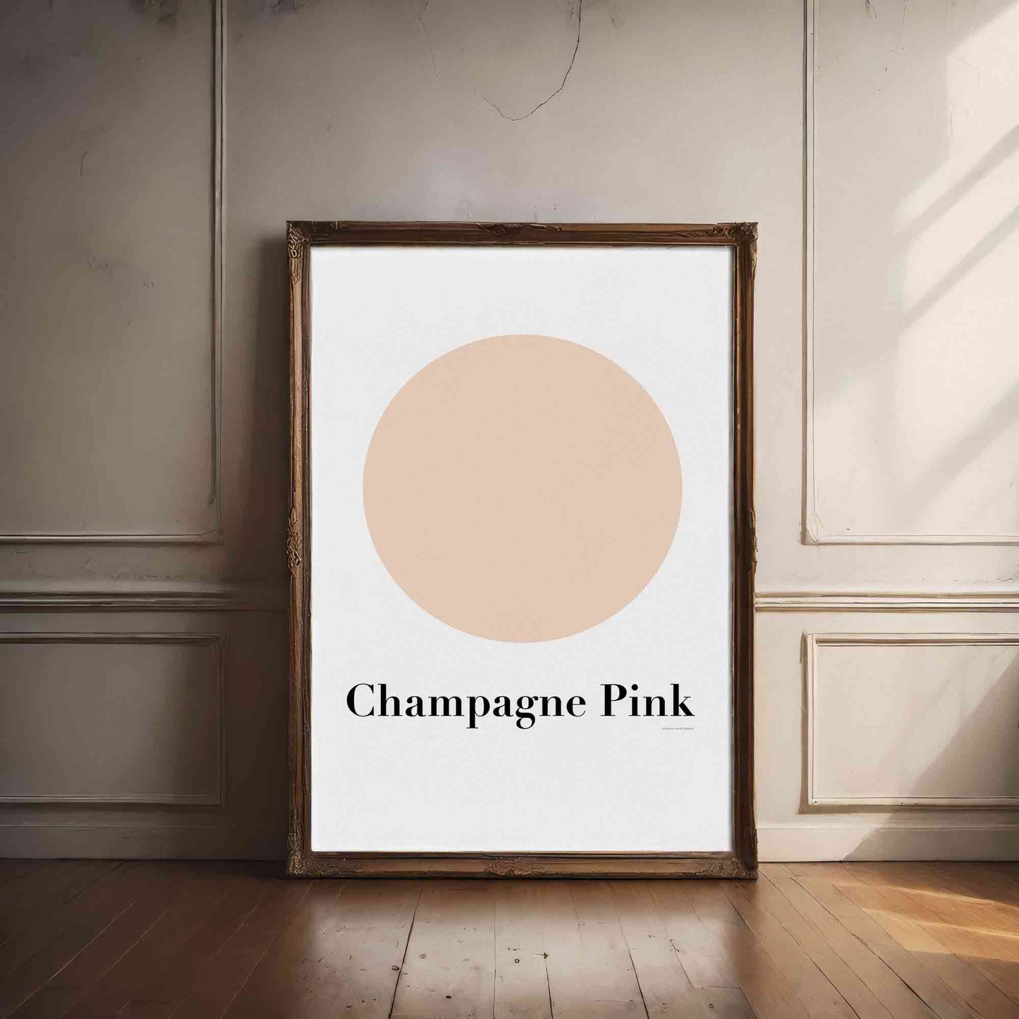 Champagne Pink Color Poster