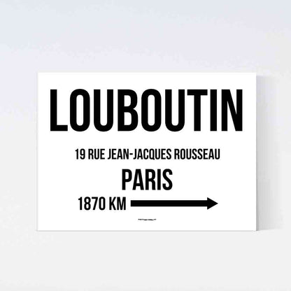 Louboutin Paris Distance Poster