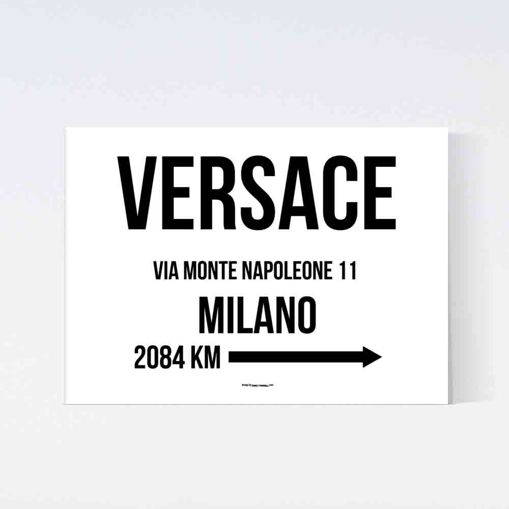 Versace Milano Distance Poster