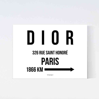 Dior Paris Distance Poster