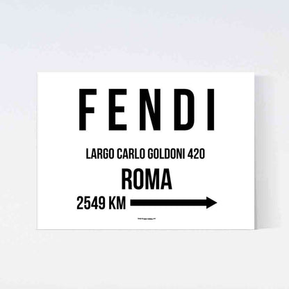 Fendi Milano Distance Poster