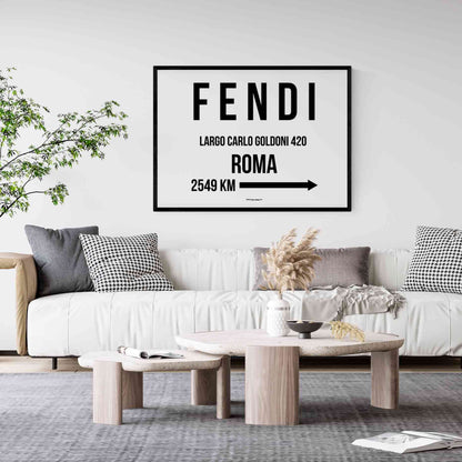 Fendi Milano Distance Poster