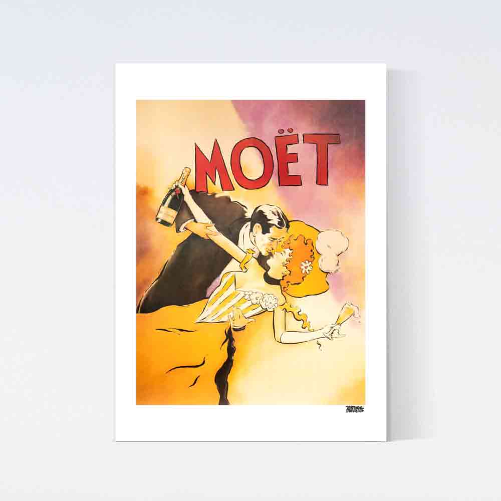 Dancing Moët Champagne Poster