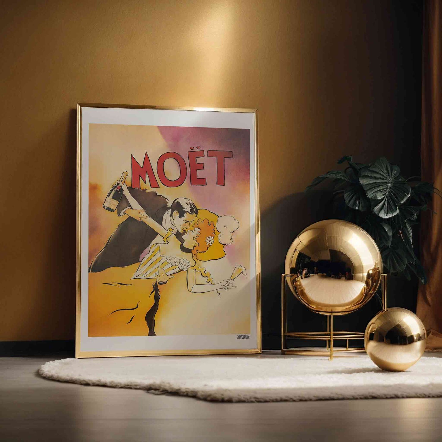 Dancing Moët Champagne Poster