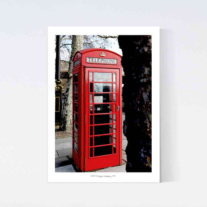 Red Telephone Boot London Poster