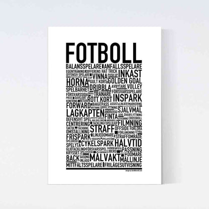 Fotboll Text Poster