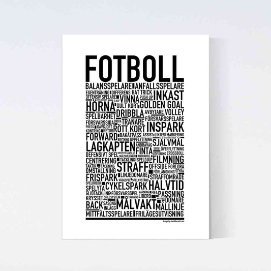 Fotboll Text Poster