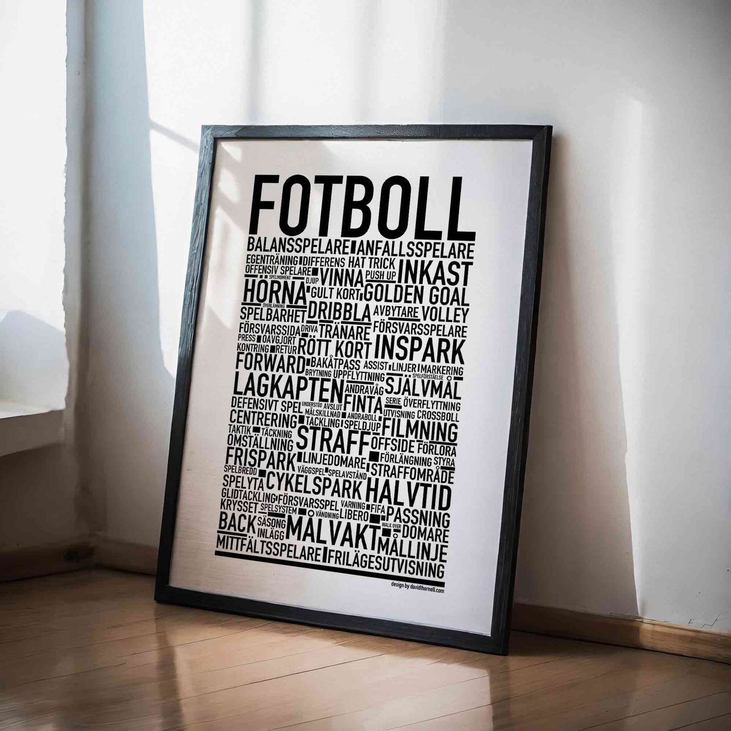 Fotboll Text Poster