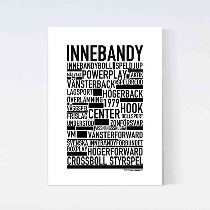 Innebandy Text Poster