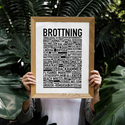 Brottning Text Poster