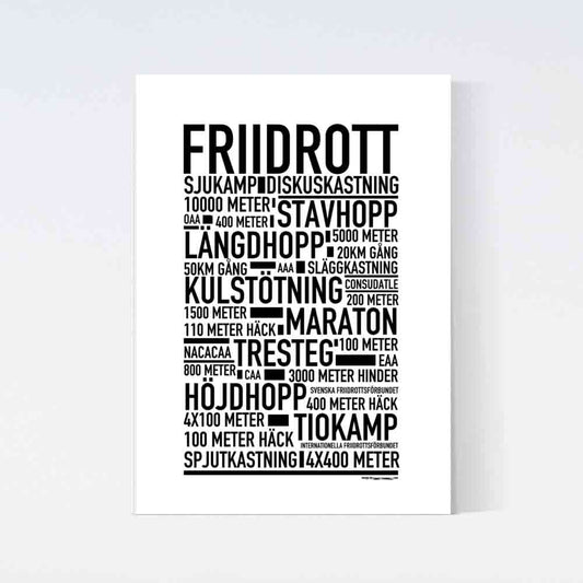 Friidrott Text Poster