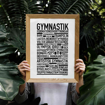 Gymnastik Text Poster