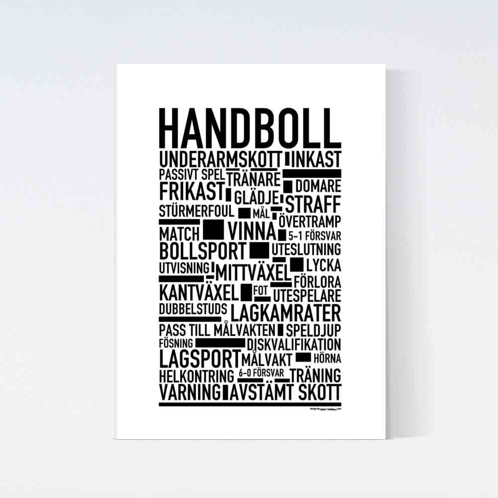 Handboll Text Poster