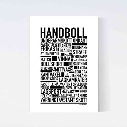 Handboll Text Poster