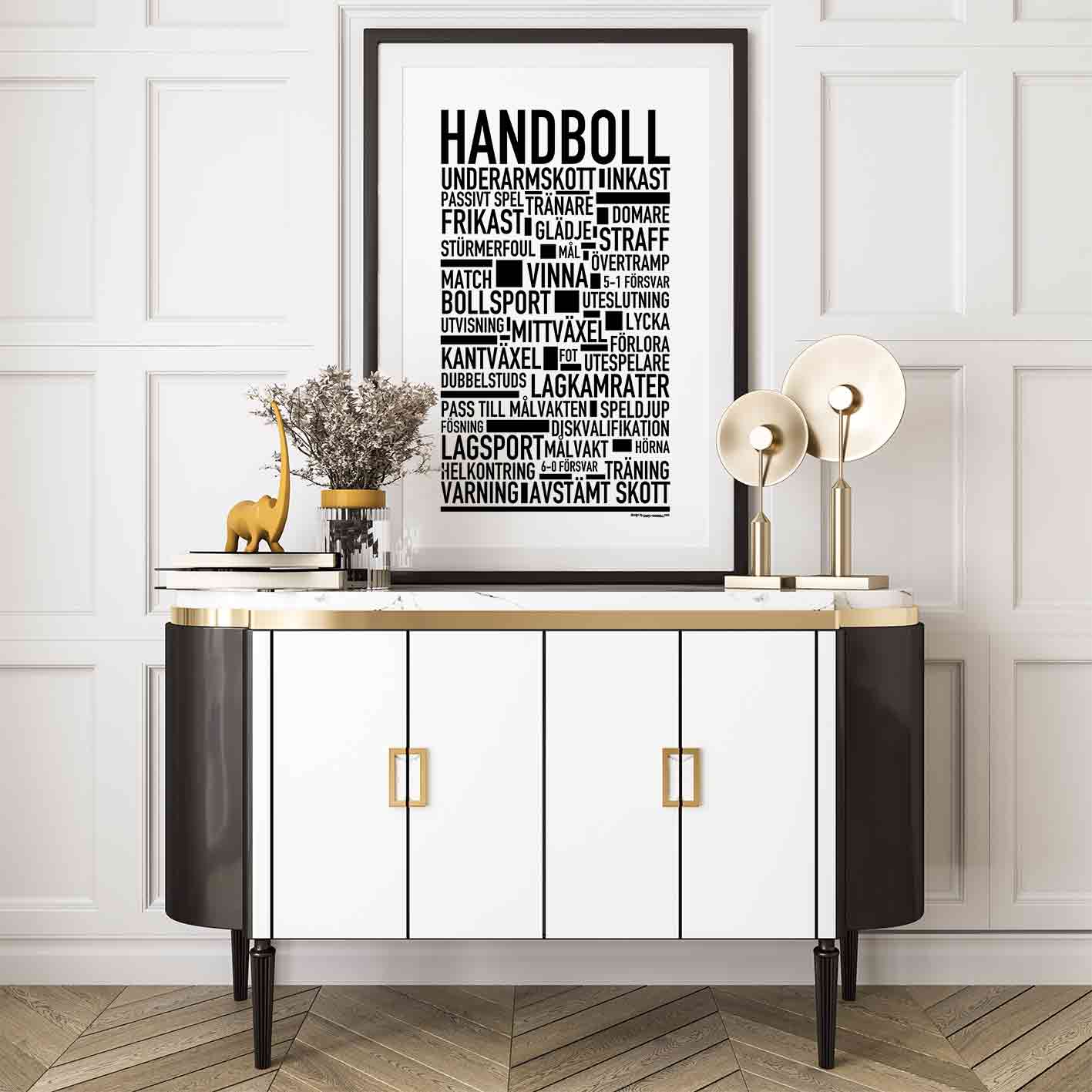 Handboll Text Poster