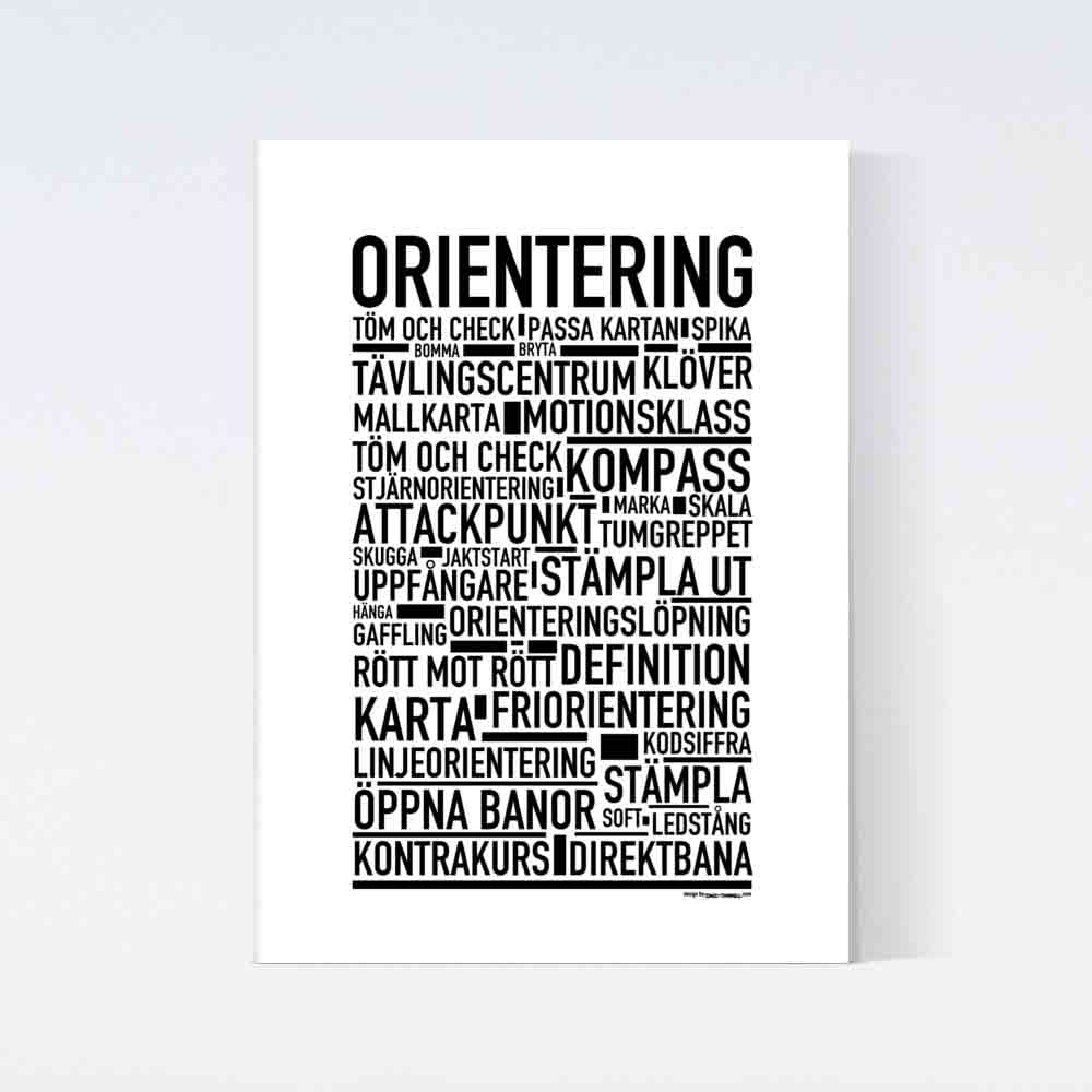 Orientering Text Poster